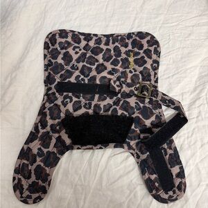 Barbour Leopard Print Quilted Dog Coat XS